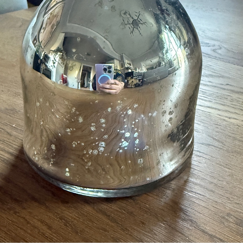 West Elm Silver Glass Decanter with Crystal Stopper - Picture 7 of 7